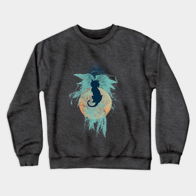 Hunter's Moon Crewneck Sweatshirt by oakenspirit